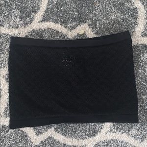 Knitted Black Crop Tubetop